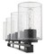 Homeroots 9.5 x 31.5 x 6 in. Orella 4-Light Matte Black Sconce 398694 - alternate 3